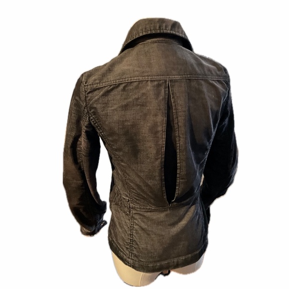 Diesel Black Brown Corduroy Double Breasted Short Jacket Vintage Pristine - Picture 4 of 13